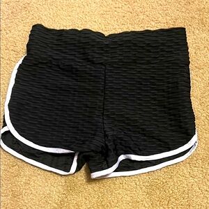 Shein Black & White Women's Shorts - S